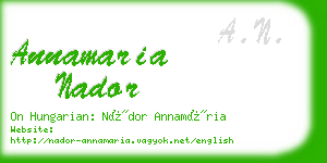 annamaria nador business card